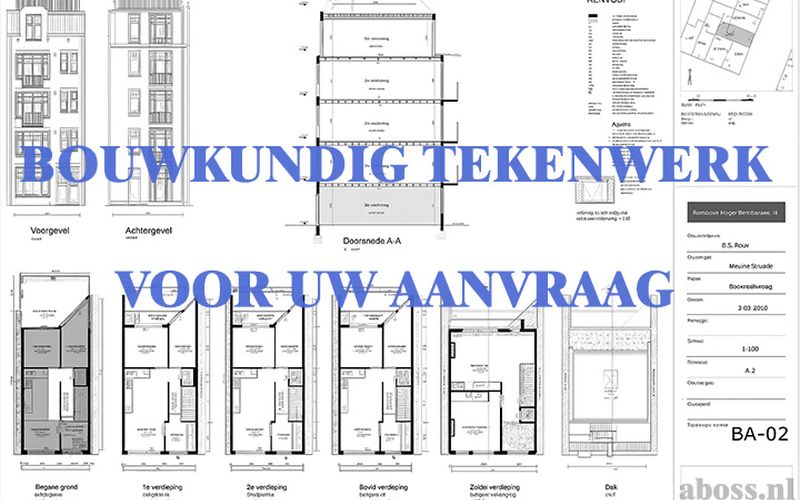 Bouwkundig tekenwerk voor een vergunningaanvraag